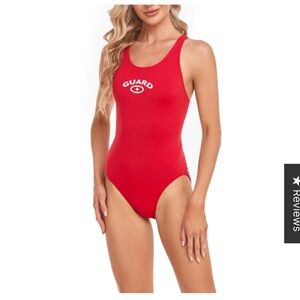 Adoretex girs Guard Polyester Wide Strap Swimsuit size 30